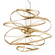Calligraphy LED Chandelier in Gold Leaf (68|216-43-GL/SS)