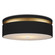 Serenity One Light Flush Mount in Satin Black/Contemporary Gold/White (142|9999-0070)