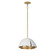 Brewster Three Light Pendant in Cavalier Gold w/Royal White (51|7-1398-3-14)