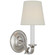 Channing One Light Wall Sconce in Polished Nickel (268|TOB 2120PN-L)