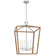 Darlana Wrapped LED Lantern in Aged Iron and Natural Rattan (268|CHC 5881AI/NRT)