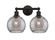 Edison Two Light Bath Vanity in Oil Rubbed Bronze (405|616-2W-OB-G1213-8SM)