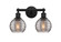 Edison Two Light Bath Vanity in Matte Black (405|616-2W-BK-G1213-6SM)