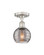 Edison One Light Semi-Flush Mount in Brushed Satin Nickel (405|616-1F-SN-G1213-6SM)