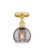 Edison One Light Semi-Flush Mount in Satin Gold (405|616-1F-SG-G1213-6SM)
