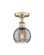 Edison One Light Semi-Flush Mount in Antique Brass (405|616-1F-AB-G1213-6SM)