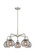 Ballston Five Light Chandelier in Satin Nickel (405|516-5CR-SN-G1213-6SM)