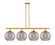 Ballston Four Light Island Pendant in Satin Gold (405|516-4I-SG-G1213-12SM)