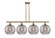 Ballston Four Light Island Pendant in Brushed Brass (405|516-4I-BB-G1213-12SM)
