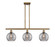 Ballston Three Light Island Pendant in Brushed Brass (405|516-3I-BB-G1213-8SM)