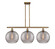 Ballston Three Light Island Pendant in Brushed Brass (405|516-3I-BB-G1213-12SM)
