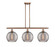 Ballston Three Light Island Pendant in Antique Copper (405|516-3I-AC-G1213-10SM)