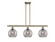 Ballston Three Light Island Pendant in Antique Brass (405|516-3I-AB-G1213-8SM)