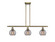 Ballston Three Light Island Pendant in Antique Brass (405|516-3I-AB-G1213-6SM)