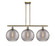 Ballston Three Light Island Pendant in Antique Brass (405|516-3I-AB-G1213-12SM)