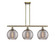 Ballston Three Light Island Pendant in Antique Brass (405|516-3I-AB-G1213-10SM)