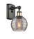 Ballston One Light Wall Sconce in Black Antique Brass (405|516-1W-BAB-G1213-6SM)
