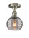 Ballston One Light Semi-Flush Mount in Brushed Satin Nickel (405|516-1C-SN-G1213-6SM)