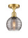 Ballston One Light Semi-Flush Mount in Satin Gold (405|516-1C-SG-G1213-6SM) Ballston One Light Semi-Flush Mount in Satin Gold (405|516-1C-SG-G1213-6SM)