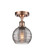 Ballston One Light Semi-Flush Mount in Antique Copper (405|516-1C-AC-G1213-6SM)