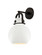 Downtown Urban One Light Wall Sconce in Matte Black (405|410-1W-BK-M410-8W)