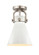 Downtown Urban One Light Flush Mount in Satin Nickel (405|410-1F-SN-M411-8W)