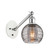 Ballston One Light Wall Sconce in White Polished Chrome (405|317-1W-WPC-G1213-6SM)