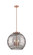 Ballston Three Light Pendant in Antique Copper (405|221-3S-AC-G1213-18SM)