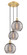 Ballston Three Light Pendant in Satin Gold (405|113B-3P-SG-G1213-10SM)