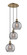 Ballston Three Light Pendant in Antique Brass (405|113B-3P-AB-G1213-8SM)