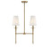 Trundle Two Light Linear Chandelier in Warm Brass (159|V6-L1-5607-2-322)