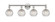 Edison Four Light Bath Vanity in Polished Nickel (405|616-4W-PN-G122C-6CL)