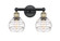 Edison Two Light Bath Vanity in Black Antique Brass (405|616-2W-BAB-G556-6CL)