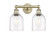 Edison Two Light Bath Vanity in Antique Brass (405|616-2W-AB-G558-6CL)