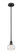 Edison One Light Mini Pendant in Matte Black (405|616-1S-BK-G556-6CL)