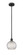 Edison One Light Mini Pendant in Matte Black (405|616-1S-BK-G122C-8CL)
