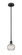 Edison One Light Mini Pendant in Matte Black (405|616-1S-BK-G122C-6CL)