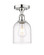 Edison One Light Semi-Flush Mount in Polished Chrome (405|616-1F-PC-G558-6CL)