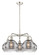 Downtown Urban Five Light Chandelier in Polished Nickel (405|516-5CR-PN-G556-8SM)