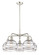 Downtown Urban Five Light Chandelier in Polished Nickel (405|516-5CR-PN-G556-8CL)