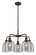 Downtown Urban Five Light Chandelier in Oil Rubbed Bronze (405|516-5CR-OB-G558-6SM)