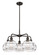 Downtown Urban Five Light Chandelier in Oil Rubbed Bronze (405|516-5CR-OB-G556-8CL)