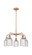 Ballston Five Light Chandelier in Antique Copper (405|516-5CR-AC-G559-5CL)