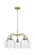 Ballston Five Light Chandelier in Antique Brass (405|516-5CR-AB-G558-6SDY)