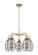 Downtown Urban Five Light Chandelier in Antique Brass (405|516-5CR-AB-G557-6SM)