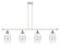 Ballston Four Light Island Pendant in White Polished Chrome (405|516-4I-WPC-G557-6CL)