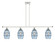 Ballston Four Light Island Pendant in White Polished Chrome (405|516-4I-WPC-G557-6BL)