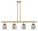 Ballston Four Light Island Pendant in Satin Gold (405|516-4I-SG-G558-6SM)