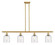 Ballston Four Light Island Pendant in Satin Gold (405|516-4I-SG-G558-6SDY)