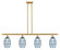 Ballston Four Light Island Pendant in Satin Gold (405|516-4I-SG-G557-6BL)